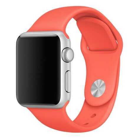 Curea iUni compatibila cu Apple Watch 1/2/3/4/5/6/7, 44mm, Silicon, Red